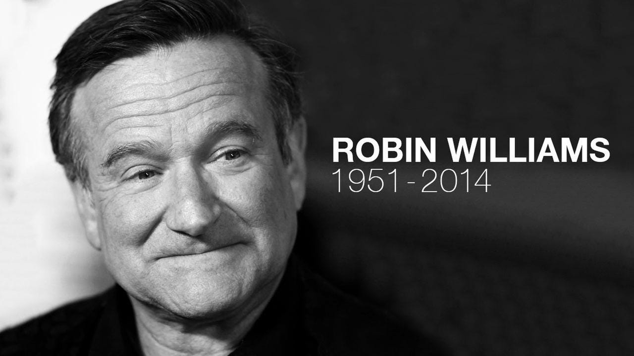 Robin Williams (1951–2014). “I think the saddest people always try… | by  Ralph Chen | Medium