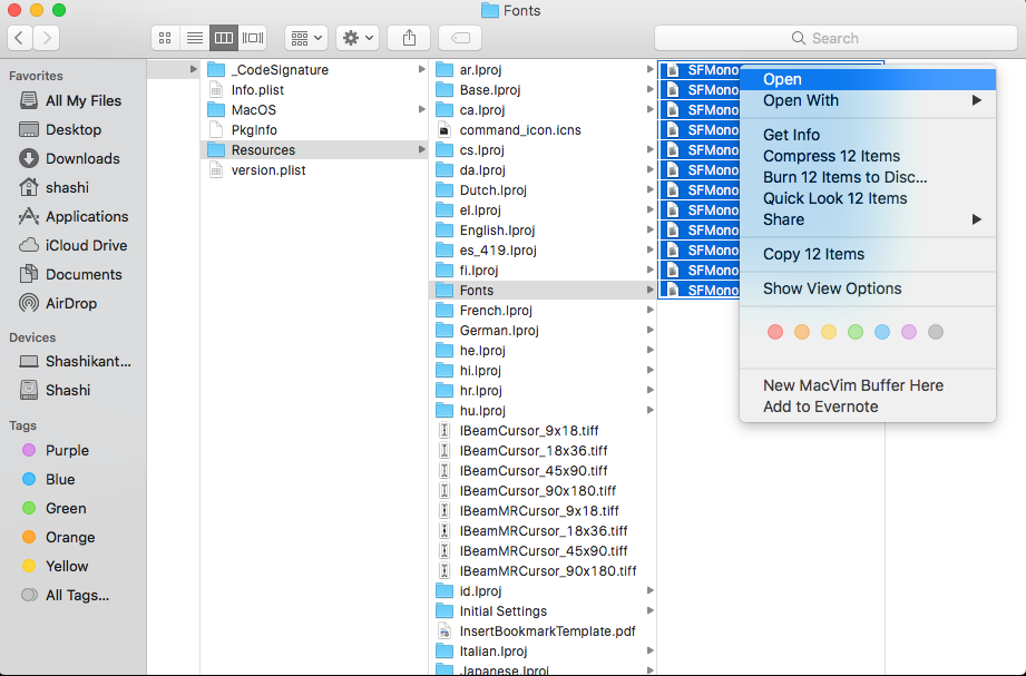 Getting Apple’s SF Mono Font in macOS by Shashikant Jagtap Medium