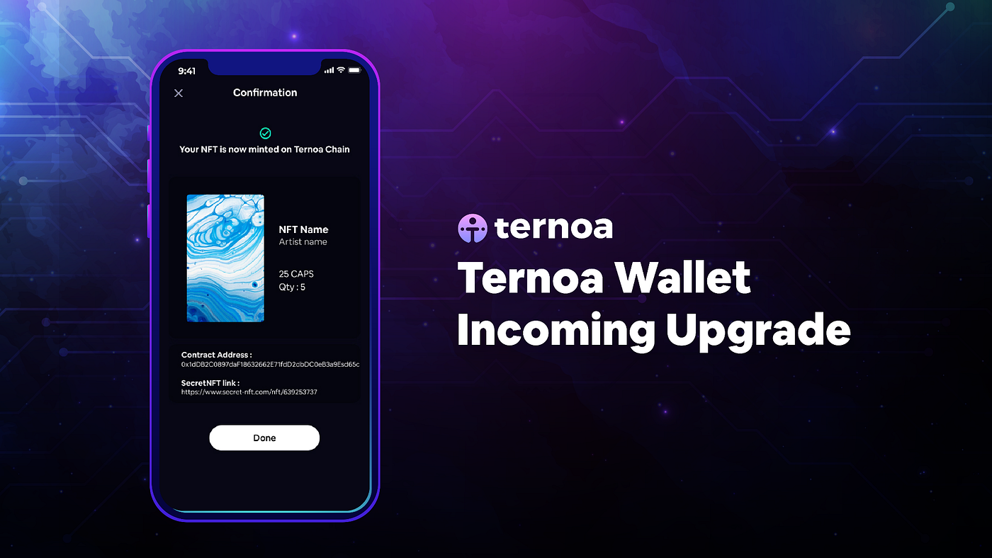 Ternoa Wallet gets a major update | Ternoa