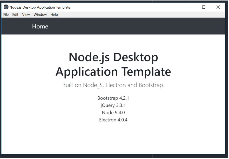 Create a Node.js Desktop Application With Electron, Bootstrap and