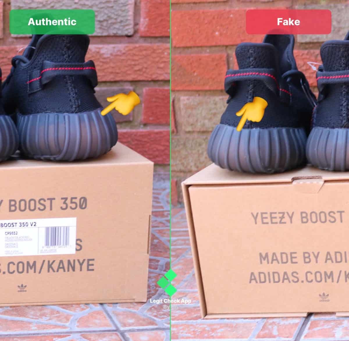 The Ultimate Real Vs Fake Yeezy Boost 350 V2 Bred (Black Red) Guide —  Updated 2021 | by Legit Check By Ch | Medium