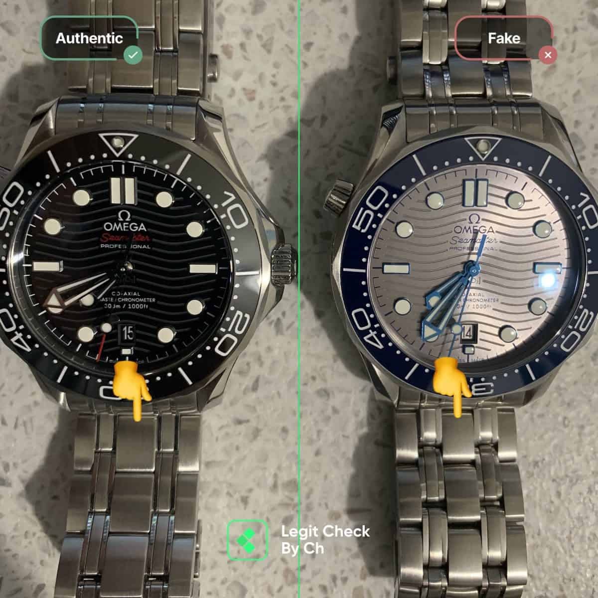How To Spot Fake Omega Seamaster Diver (Genuine Vs Fake Watch Guide) | by  Legit Check By Ch | Medium