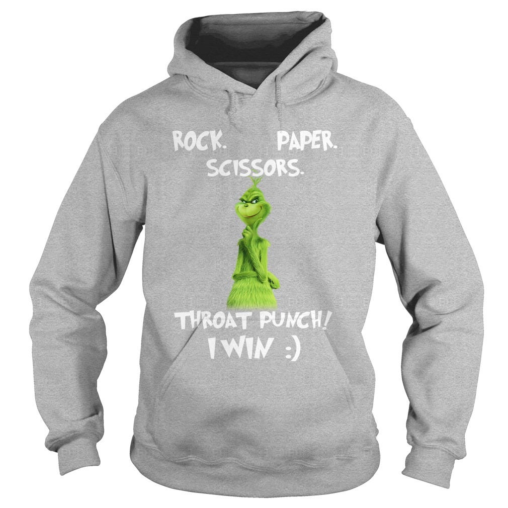 The Grinch Rock Paper Scissors Throat 