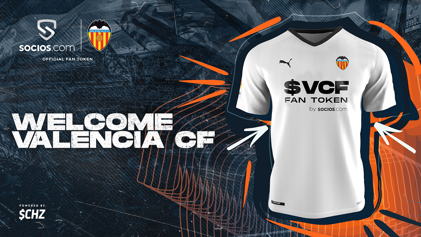 Valencia Cf Vcf Fan Token To Take Front Of Shirt Space In World First As Club Joins Socios Com Network By Socios Com Socios Com Jun 21 Medium