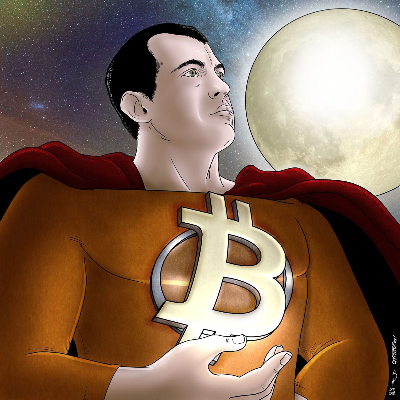 “Andreas Antonopoulos” — a portrait by Cryptopop.