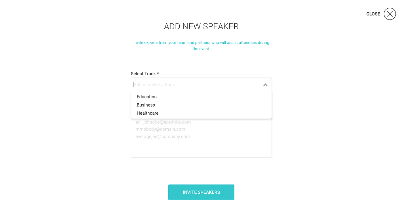 How To Create and Invite Speakers by Medium