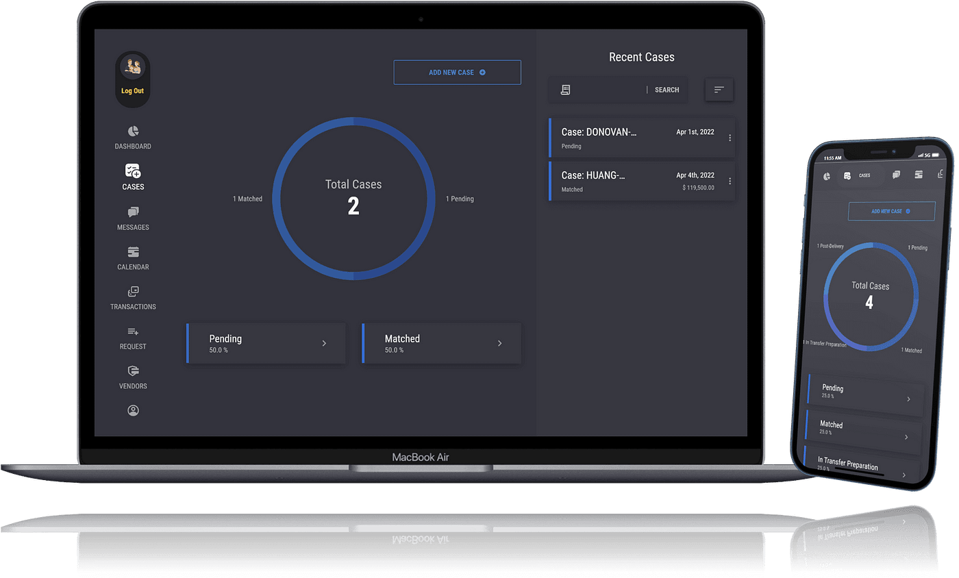 TrustUS designed sophisticated case and ledger management