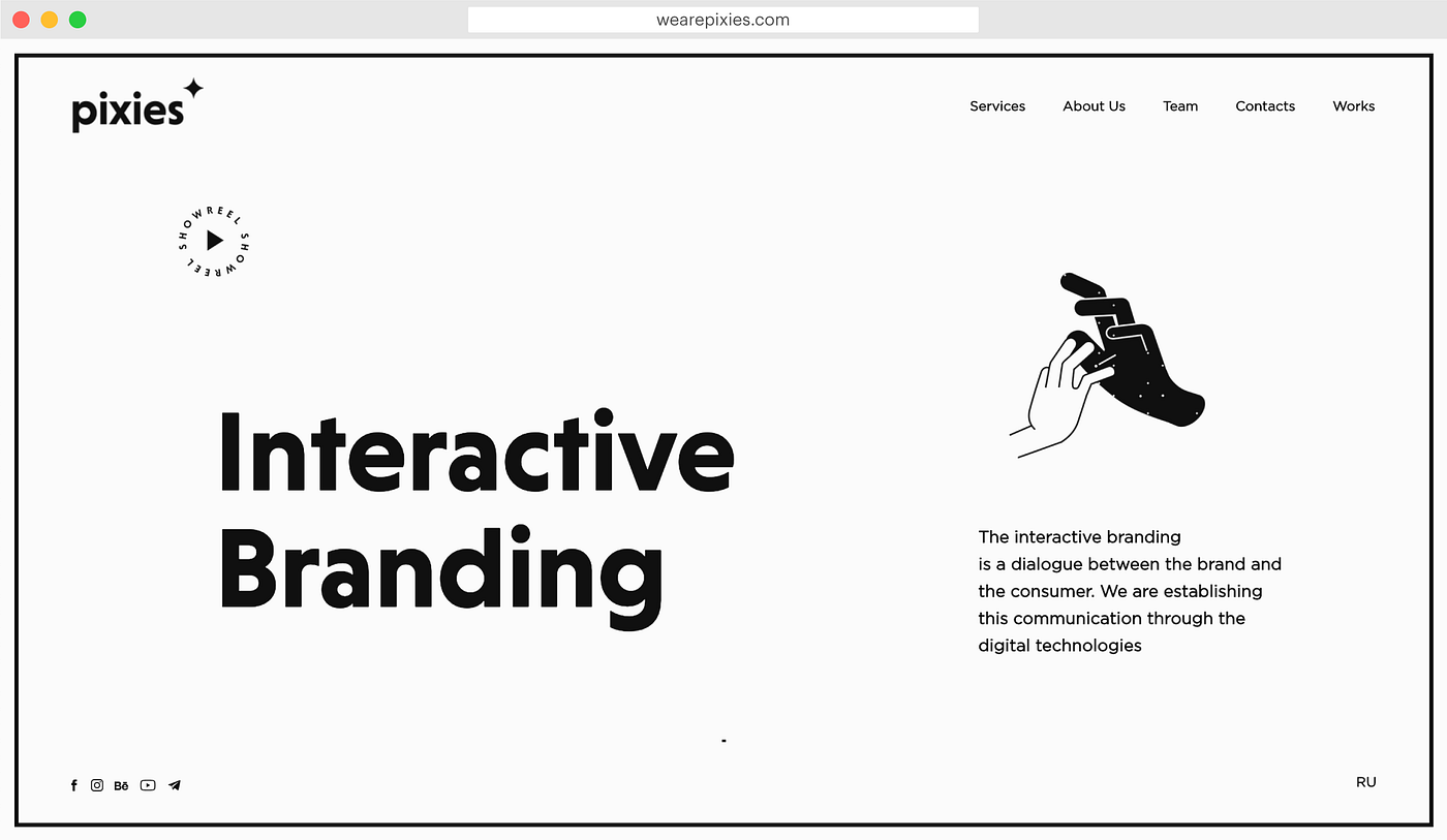 readymag blog_Visual blocks & accent on navigation: how to build a portfolio for a multi-hyphenate