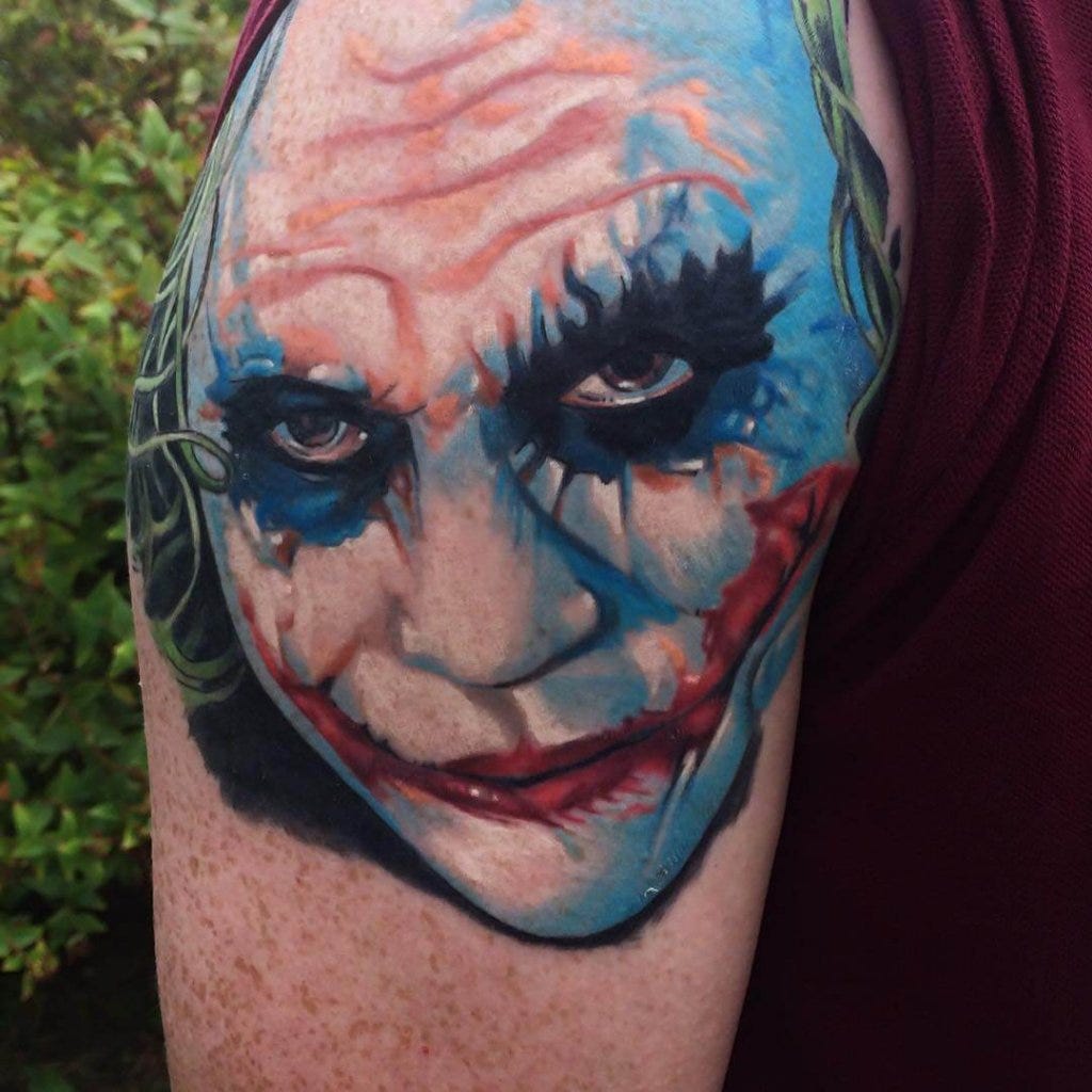 Joker Tattoo Stencil