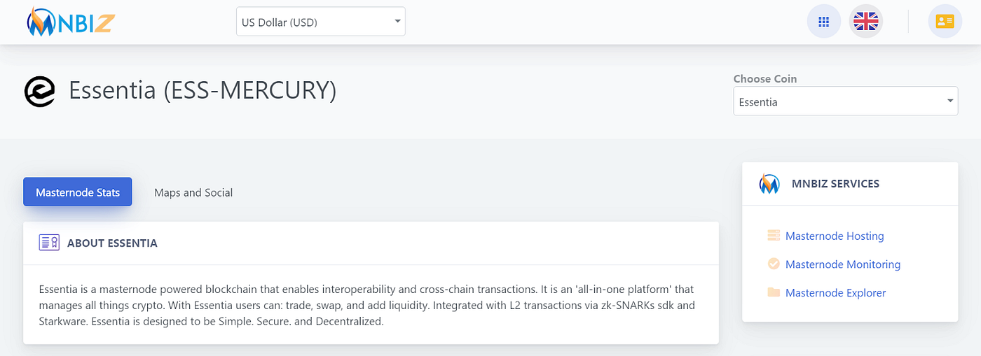 essentia masternode