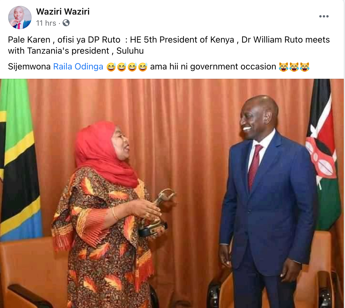 False This Image Does Not Show Kenya S Deputy President Hosting Tanzanian President Samia Suluhu Hassan At His Karen Office By Pesacheck Pesacheck