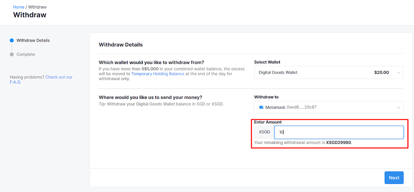 Tutorial How To Get Xsgd From The Xfers Platform By Liew Jia Jun Xfers Medium