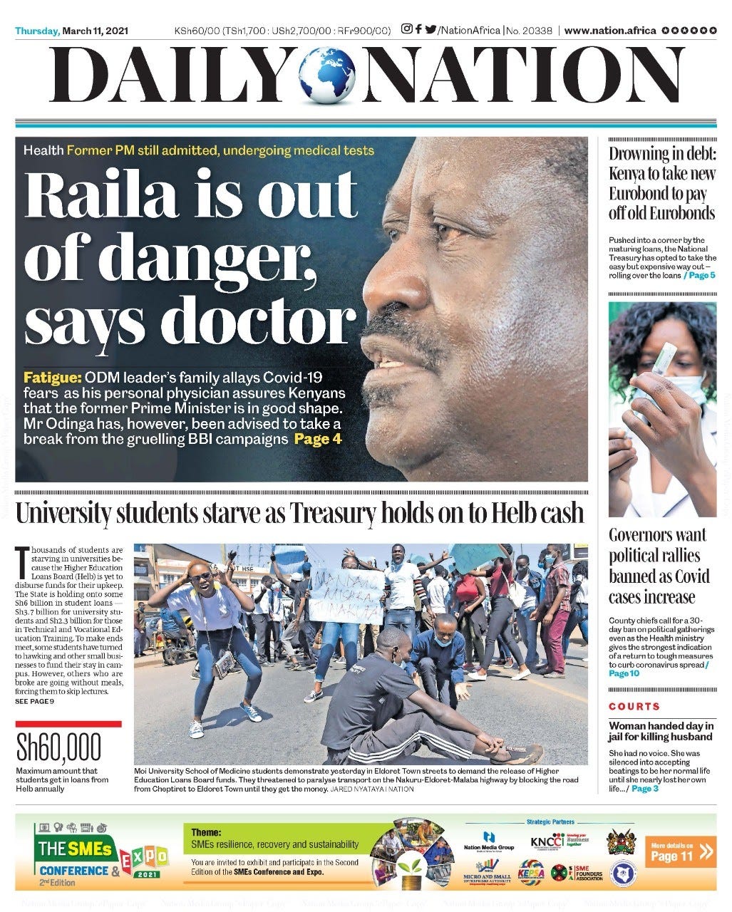 This image of Daily Nation's apology article titled 'No African leader admitted in city hospital' is fake | by PesaCheck | PesaCheck
