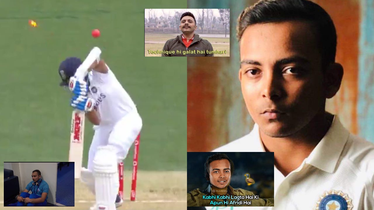 Technique Hi Galat Hai Tumhari Twitter Brutally Trolls Prithvi Shaw For His Duck In Ind V Aus Day Night Test By India Ahead News Medium