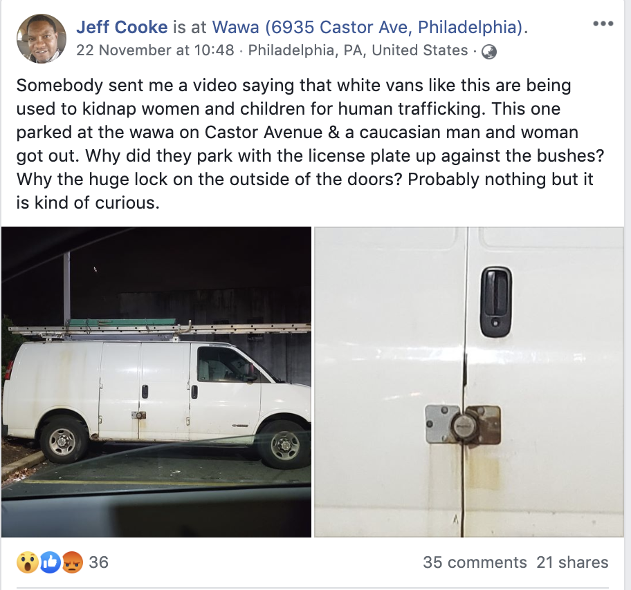 Urban myth: Unsubstantiated rumors about white “kidnapping” vans stoke fear  around the world | by Michelle | annie lab | Medium