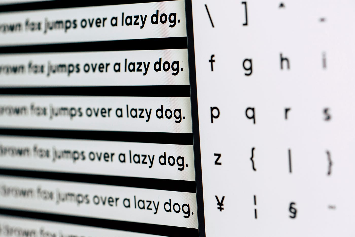 Picking Fonts