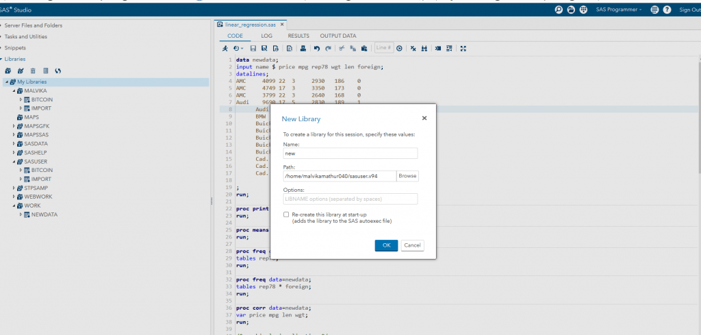 Getting Started with SAS : Beginner | by Malvika Mathur | Towards Data  Science