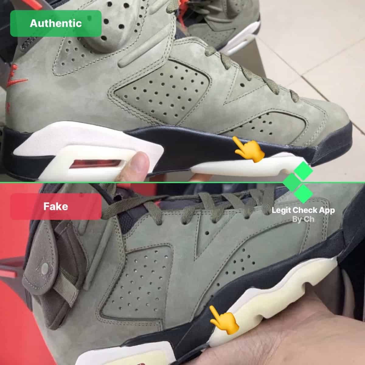 Air Jordan 6 Cactus Jack Travis Scott Real Vs Fake Guide | by Legit Check  By Ch | Medium