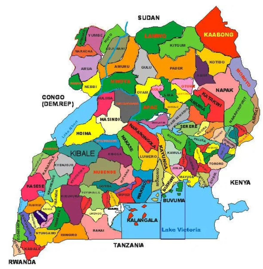 Map Of Districts In Uganda 2020 False: This Image Showing An Advanced Road Network Was Not Taken In  Rubirizi District, Uganda | By Pesacheck | Pesacheck