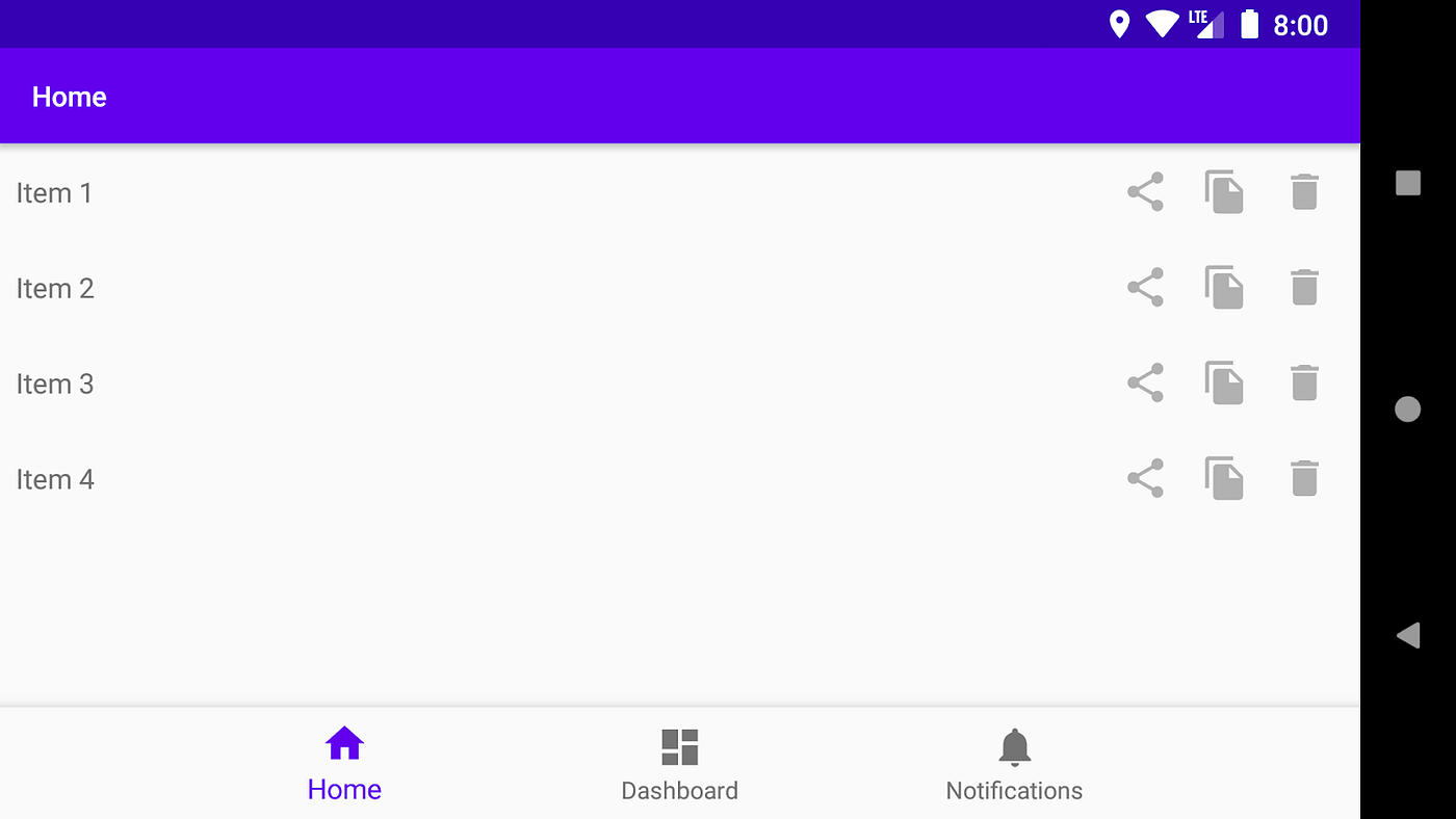 Mobile phone screenshot