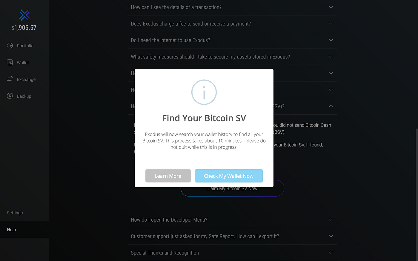 How To Split Your Bch And Bsv Coins Using Exodus Without Exposing - 