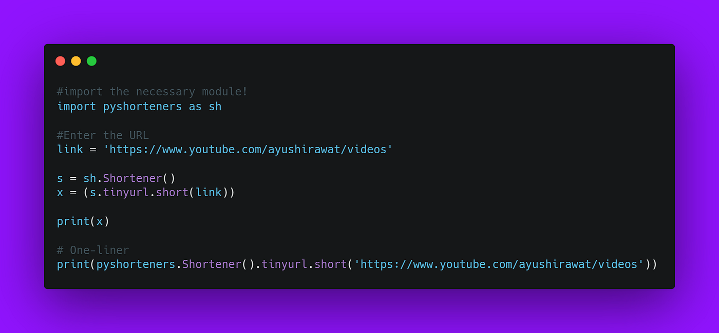 Create Url Shortner With Python In This Blog Article We Will Learn How By Ayushi Rawat Analytics Vidhya Medium
