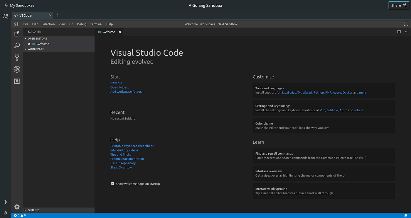Launch VS Code in online computing environments by Saul Costa Next