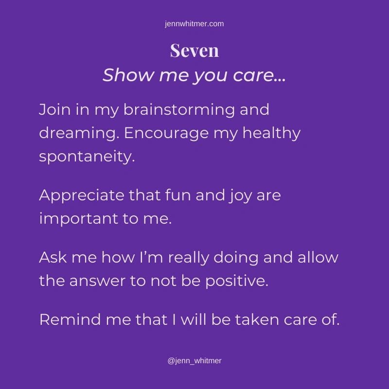 Why can’t you just read my mind?. How to Care for Each Enneagram Type by Jenn Whitmer Live