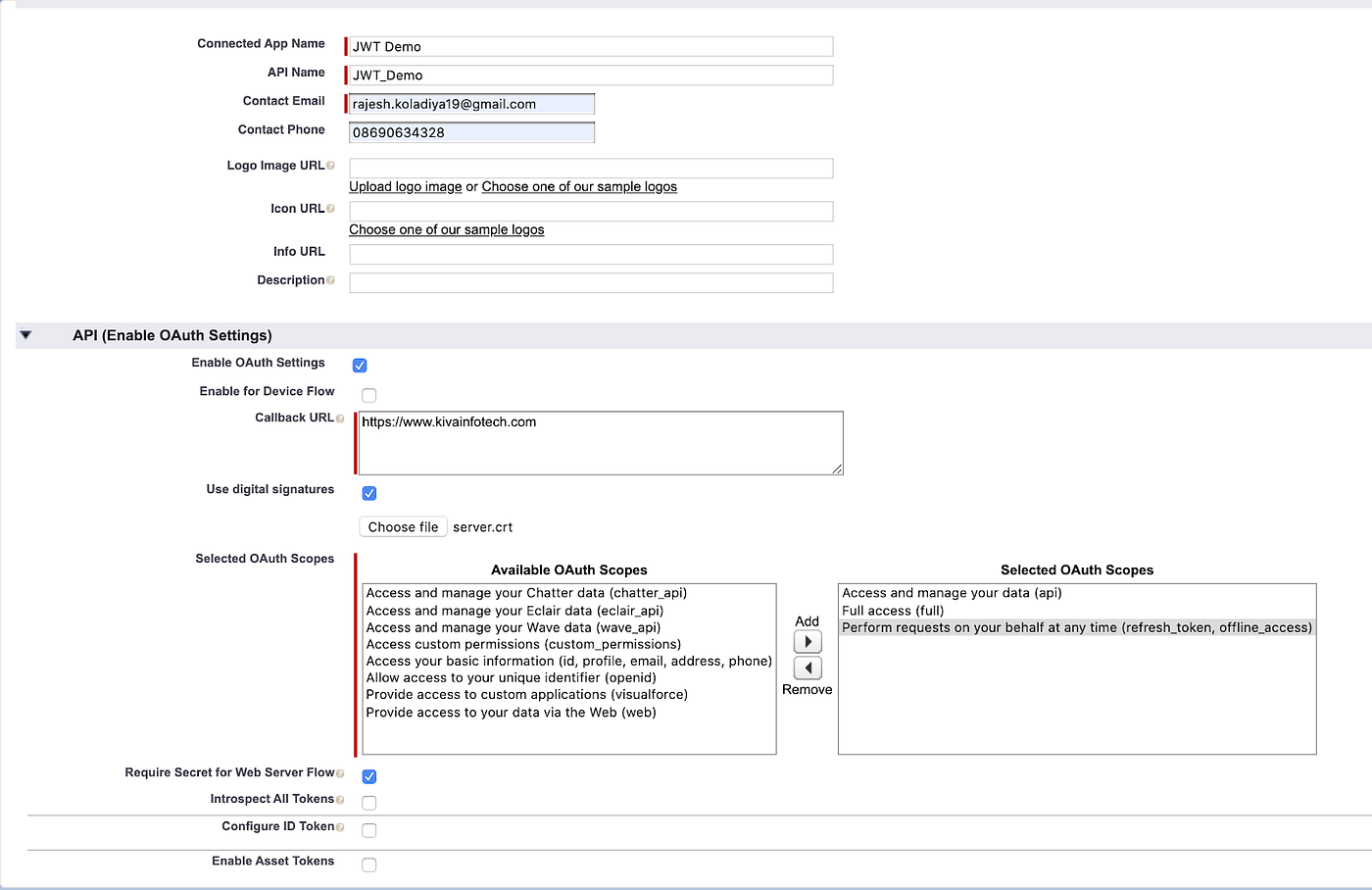 How to setup JWT Flow with Salesforce | by Rajesh Koladiya | Medium