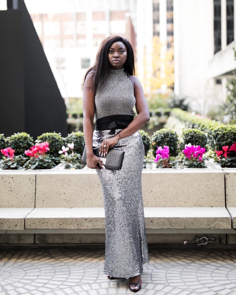 silver sequin maxi skirt