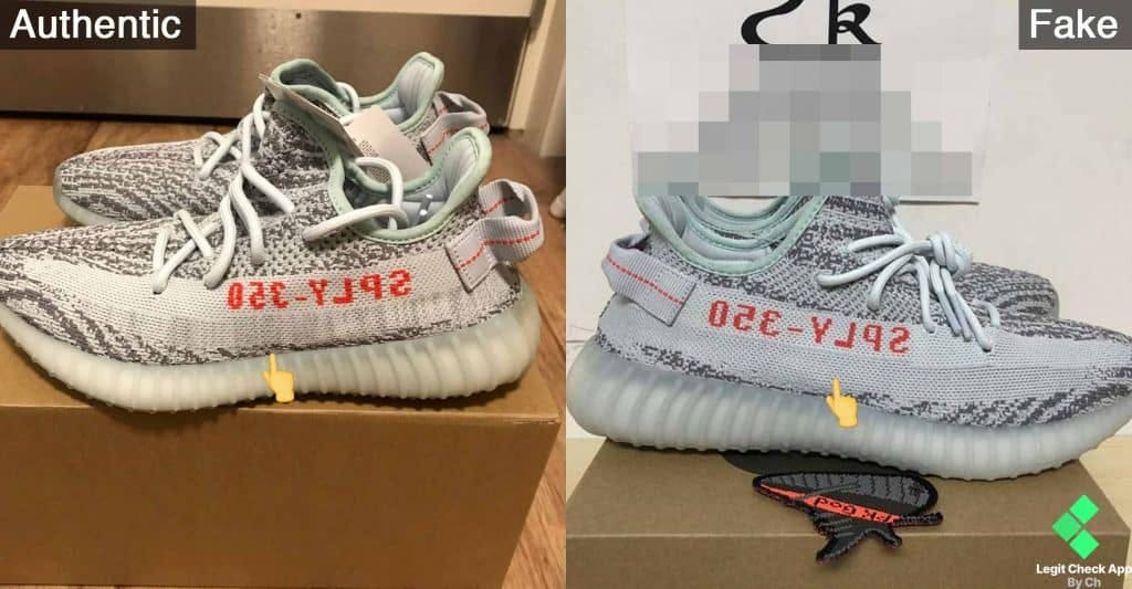 yeezy blue tint pull tab