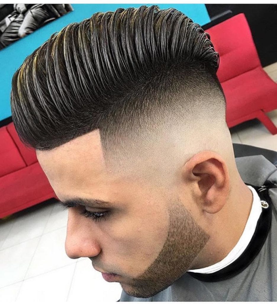 High Volume Comb Over with Skin Fade | by Hairstyleology | Medium