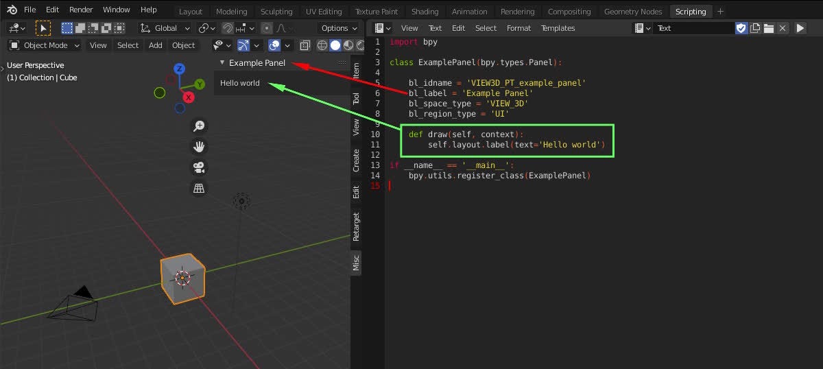 Creating a custom panel with Blender's Python API | by Mina Pêcheux | Geek  Culture | Medium