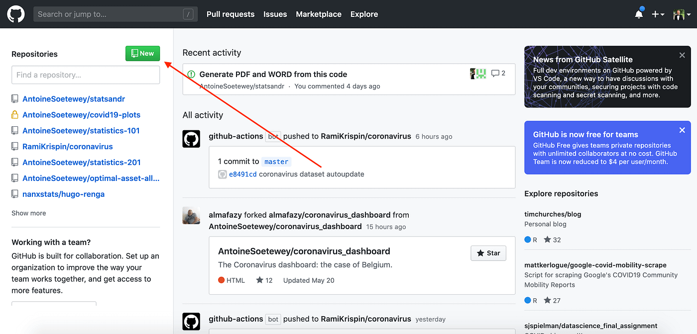 How to upload your R code on GitHub: example with an R script on MacOS