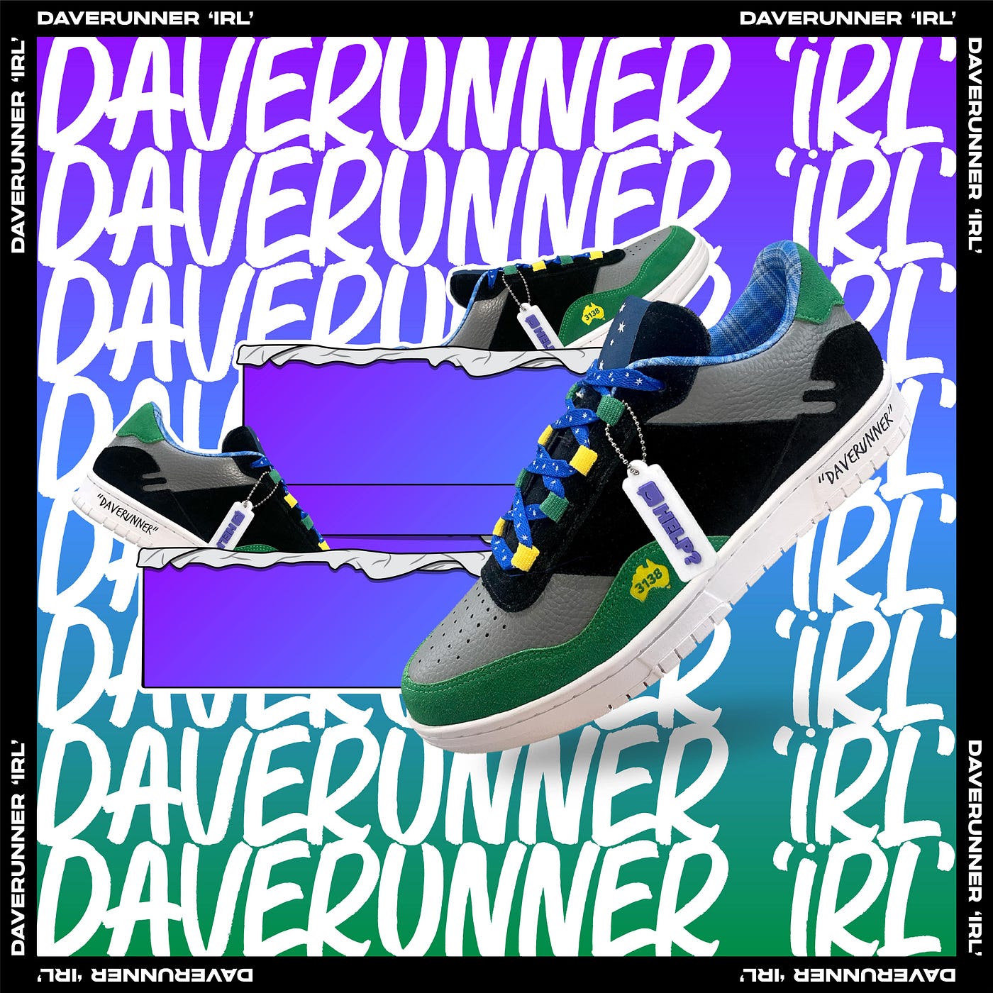 アグレット 限定販売スニーカー aglet daverunner IRL 高評価の贈り物