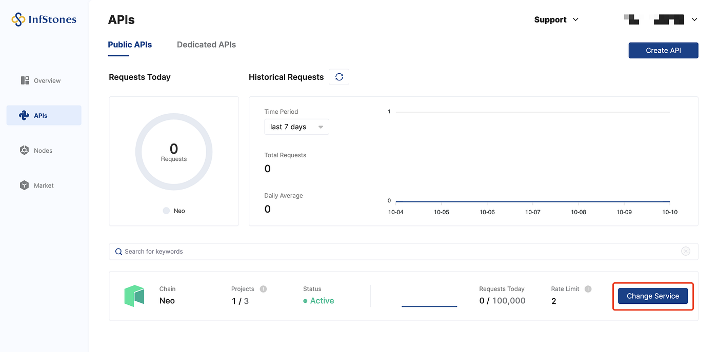 Neo API Service Launched on InfStones Platform