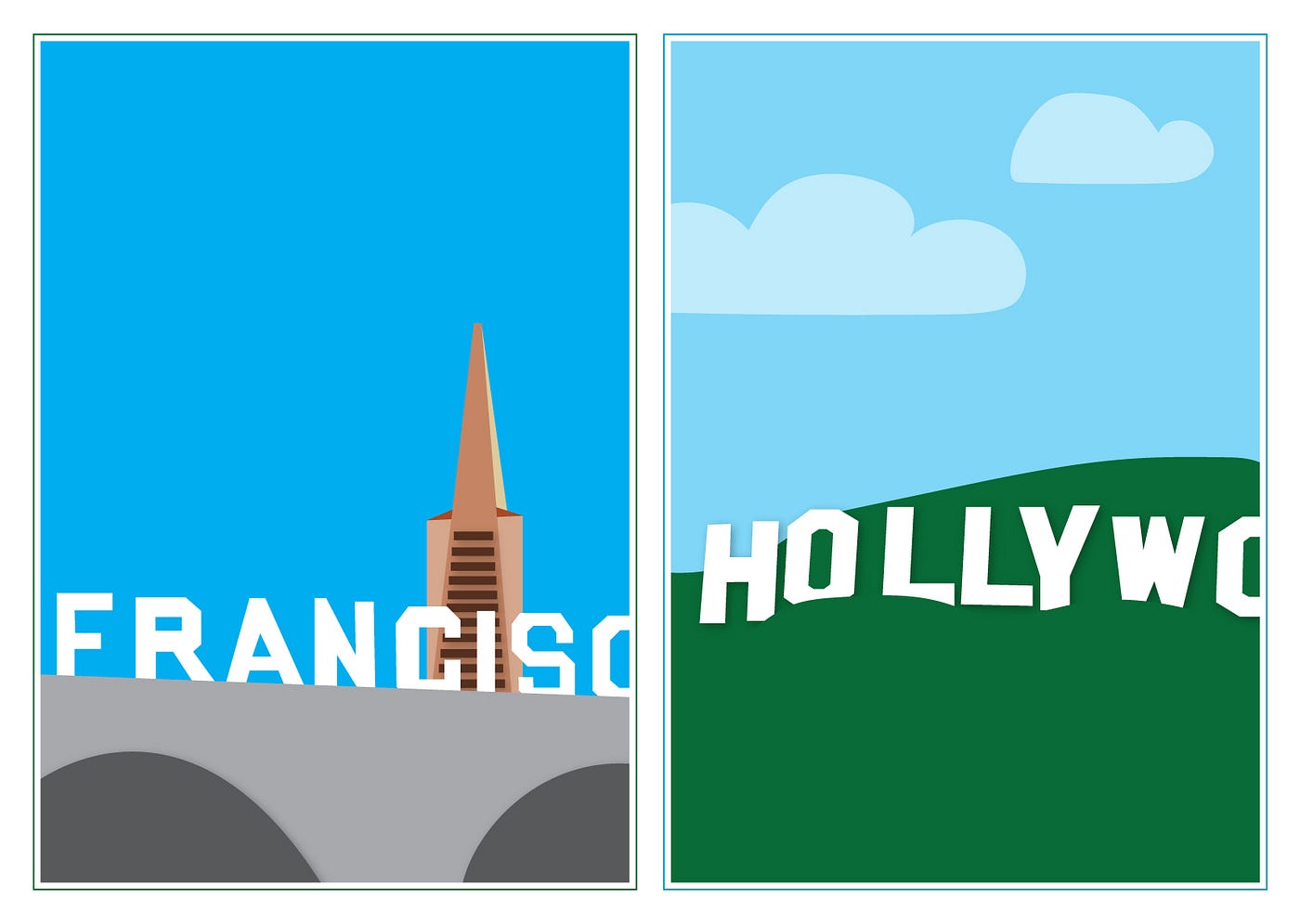The Differences Between SF and LA, Visualized by The Bold Italic