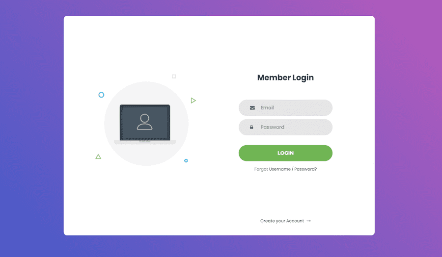 20 Best Free Login Page Examples and Responsive Templates with HTML ...