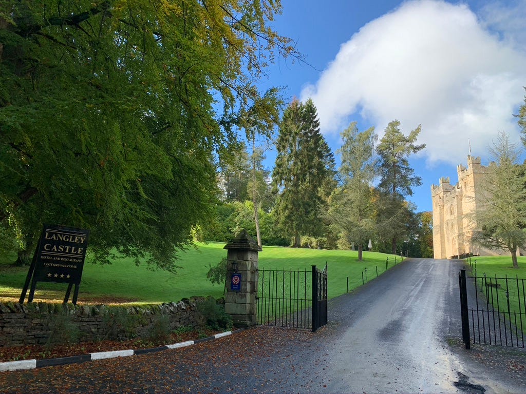 langley castle hotel
