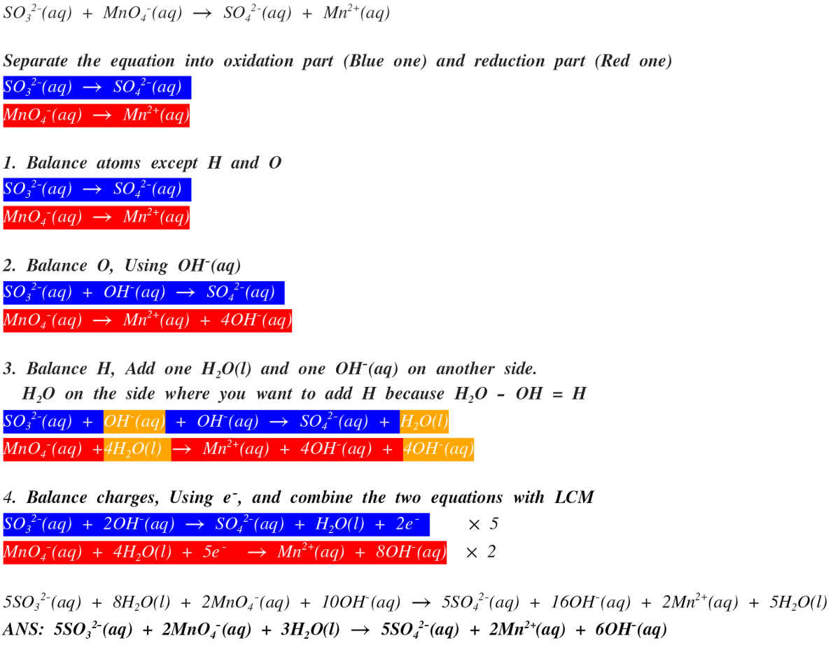 Balancing Redox Equation Tips This Is My First Article On Chemistry By Uartim S Tech Notes Medium