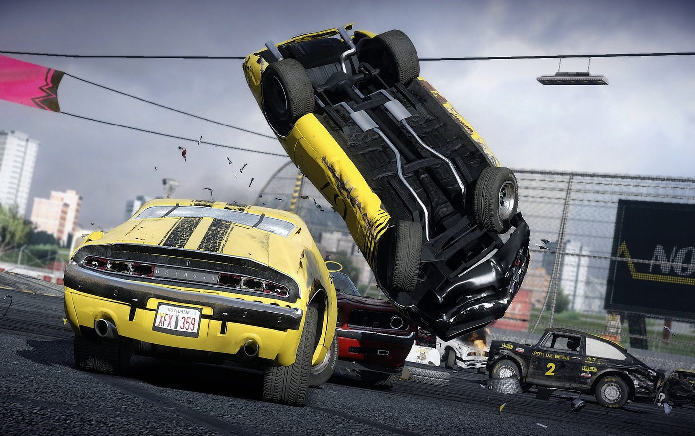 soft body physics games derby racing
