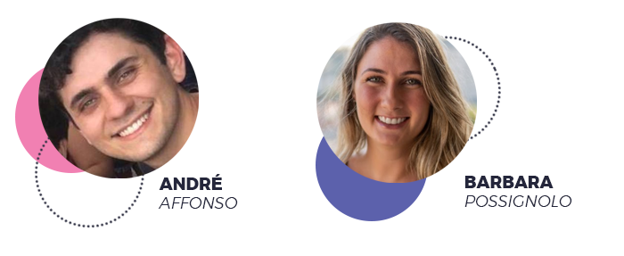 André Affonso e Barbara Possignolo