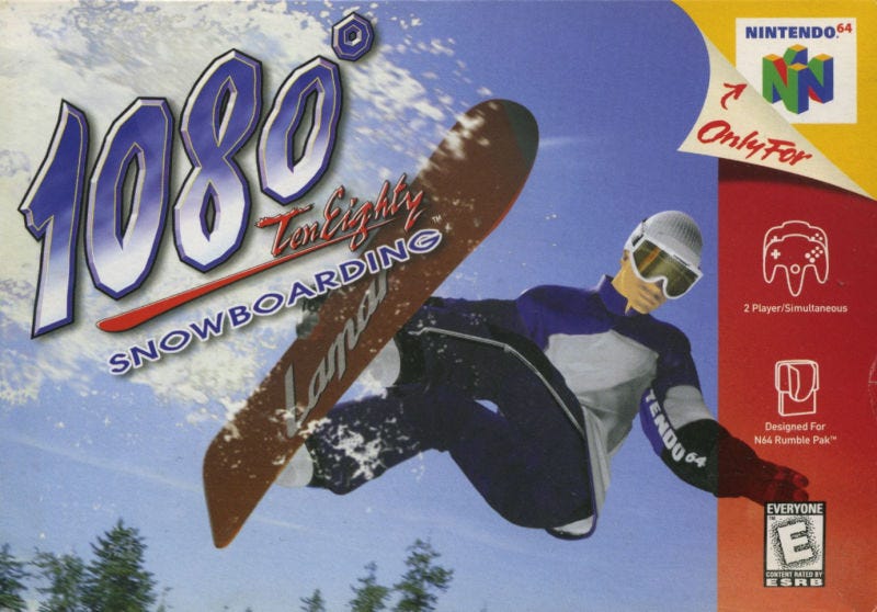 Snowboarding Game 02 1080 Snowboarding By Cory Roberts Shinkansen Retrogaming Medium