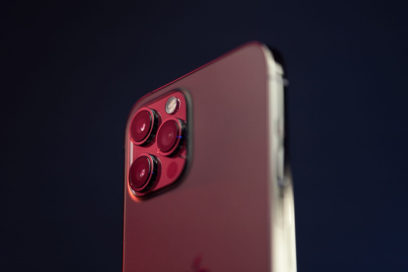 Down-angle view of iPhone 13 Pro Max