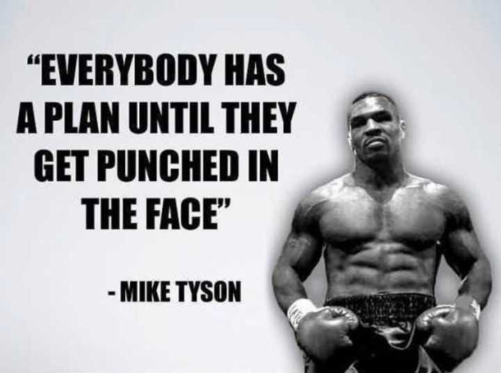 Everybody Has A Plan Until They Get Punched In The Mouth By David Wyld The Startup Medium