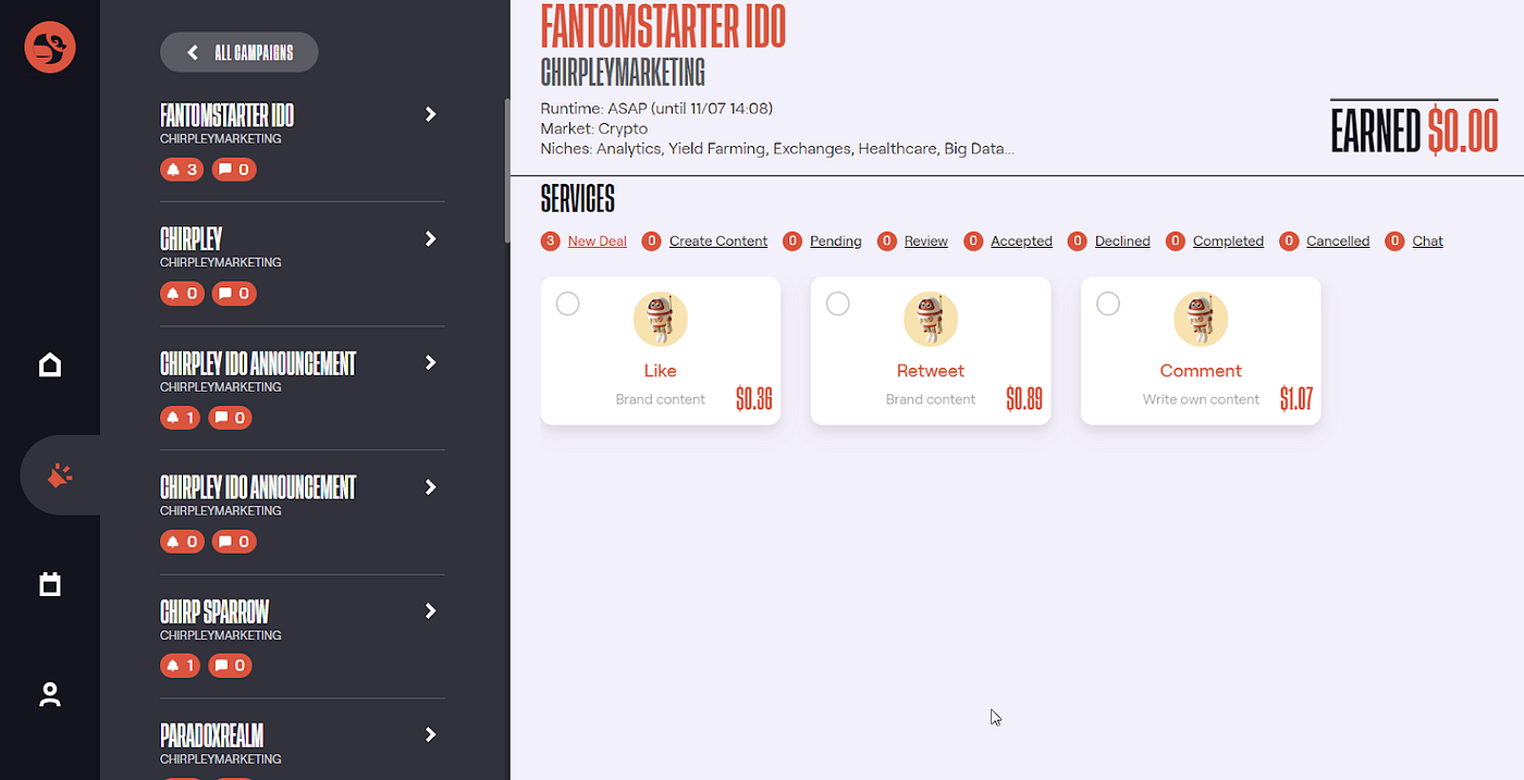 Chirpley Upcoming IDO on FantomStarter!