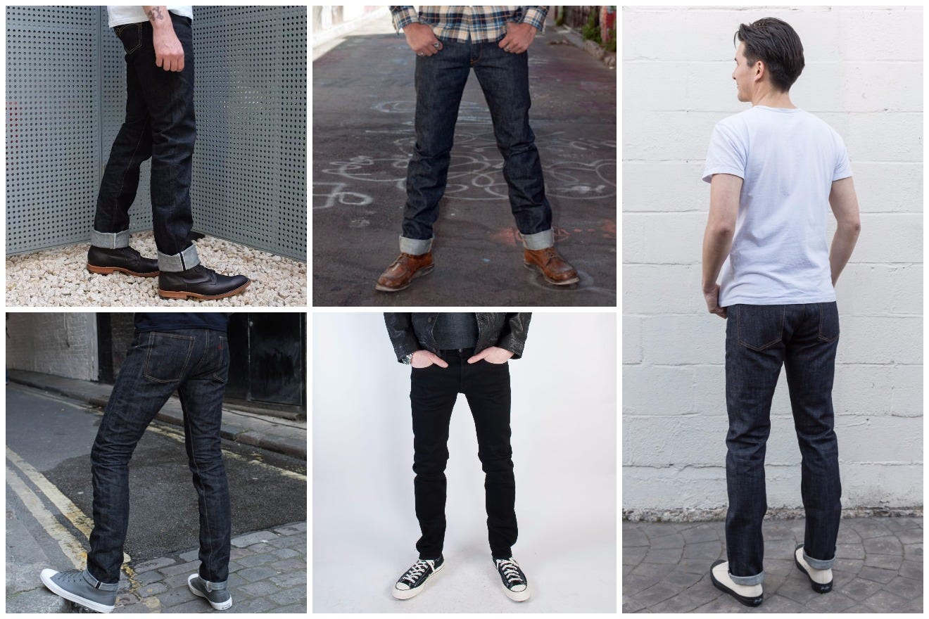Selvedge Denim Slim Fit Jeans 