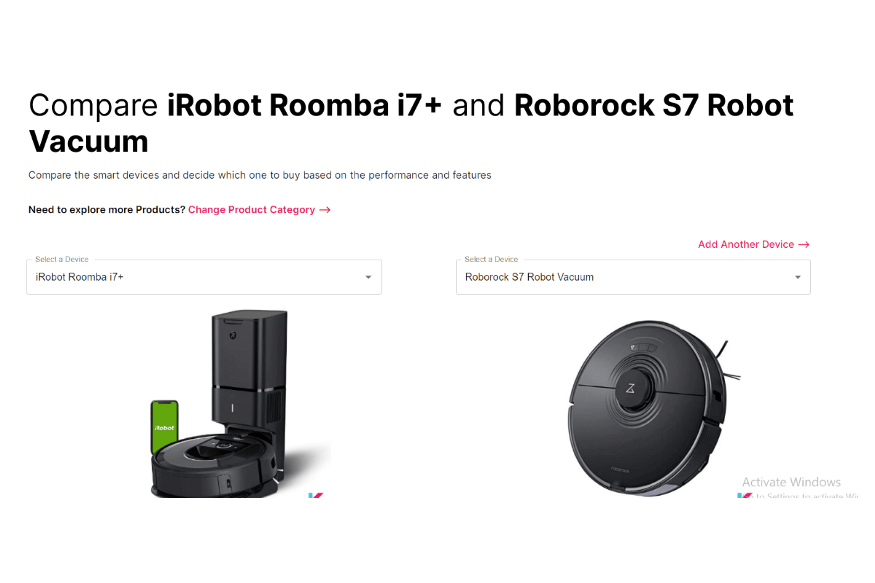 iRobot Roomba i7+ vs Roborock S7 Robot 