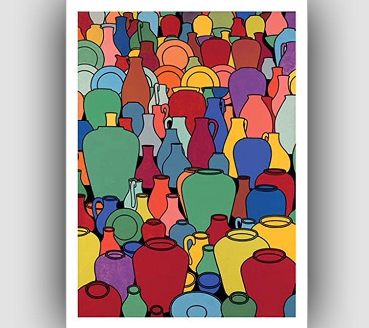 Patrick Caulfield Pop Art, Pottery