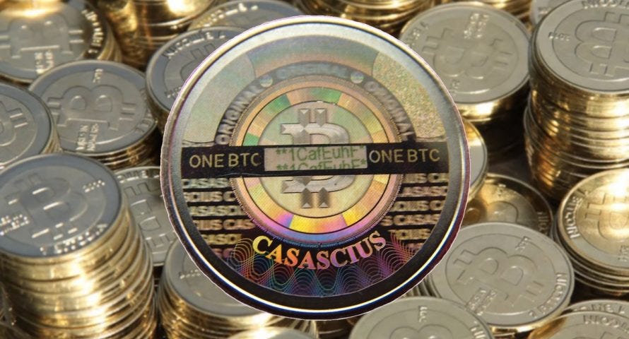 What are physical bitcoins worth